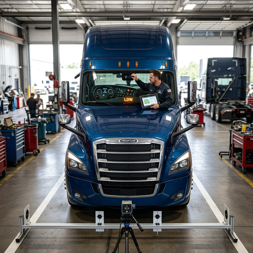 When Your Semi Truck’s Lane Departure System Needs A Recalibration